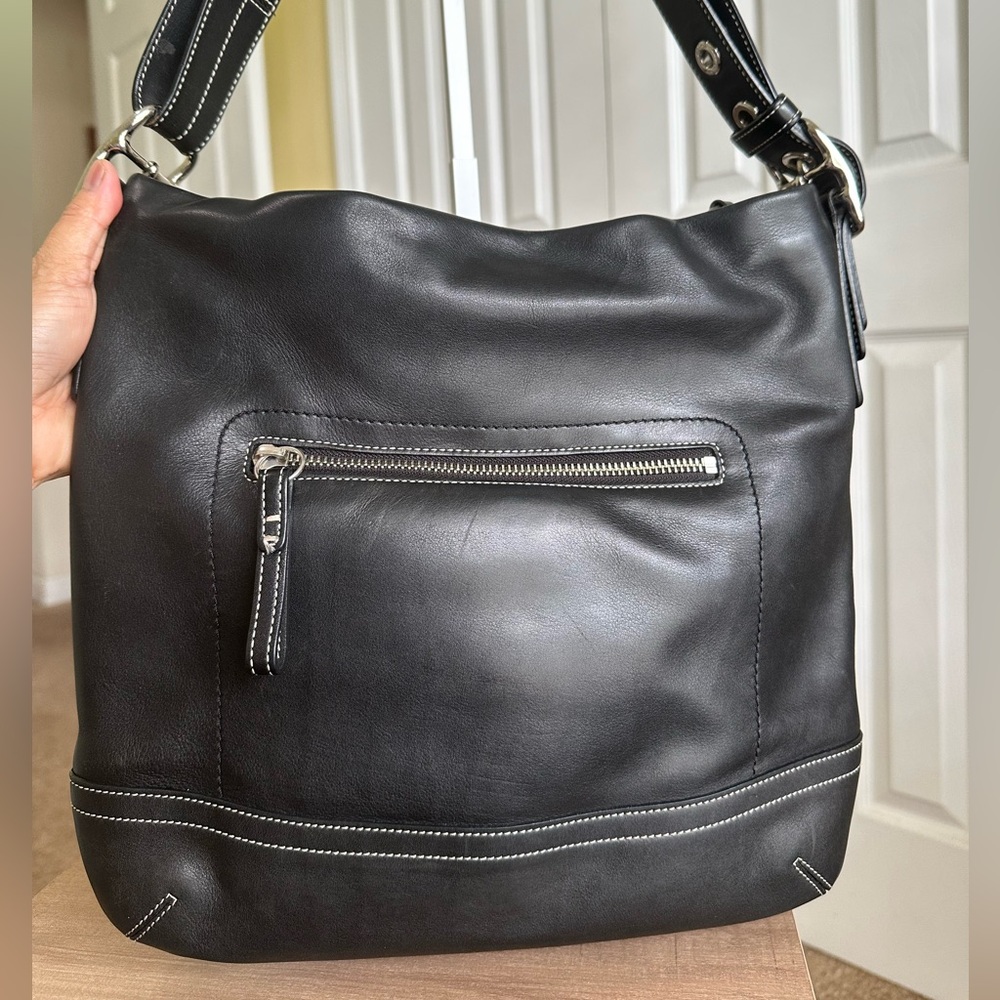 #14. Coach Vintage Legacy Med Soho Duffle/Hobo Shoulder Bag, Style#1414, Yr2005 - Picture 5 of 16